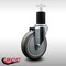 Service Caster 5'' SS Gray Poly Wheel Swivel 1-3/4'' Expanding Stem Caster SCC-SSEX20S514-PPUB-134 - alternate 2